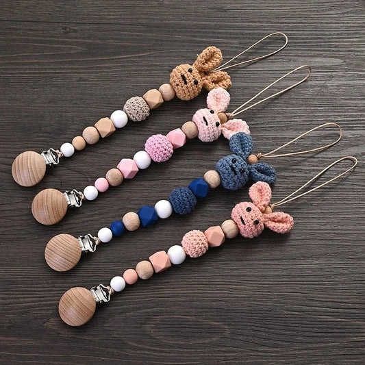 Little Rabbit Pacifier Clip