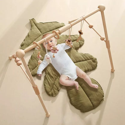 Portique bébé en bois